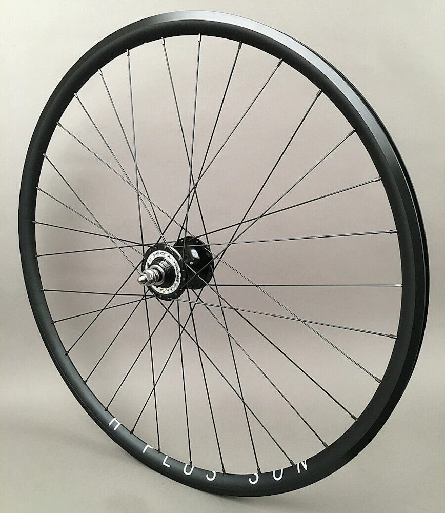 H Plus Son Archetype Black Rims Suzue ProMax Hubs Track Bike Fixed Gear Wheelset 5 H Plus Son Archetype Black Rims Suzue ProMax Hubs Track Bike Fixed Gear Wheelset - Image 3