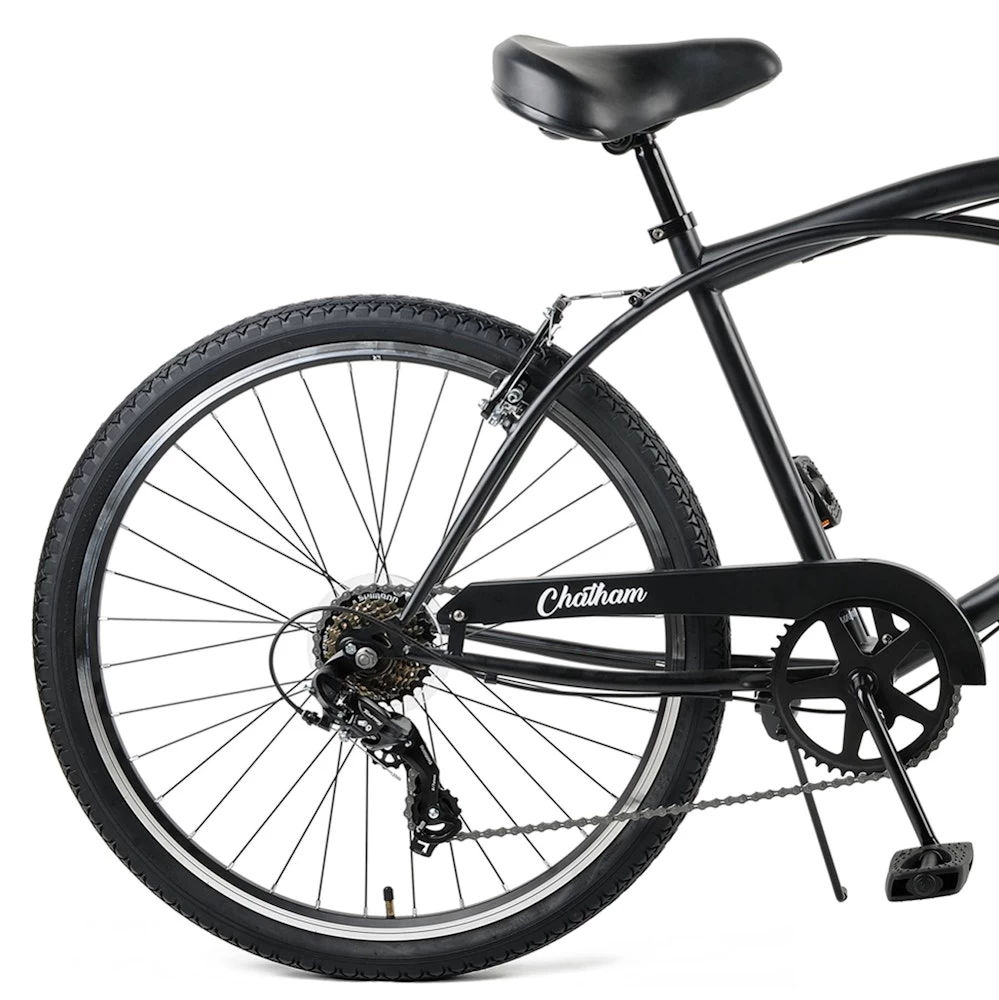 Retrospec Chatham Beach Cruiser 7-Speed 26" - Matte Black 2022 5 Retrospec Chatham Beach Cruiser 7-Speed 26" - Matte Black 2022 - Image 3