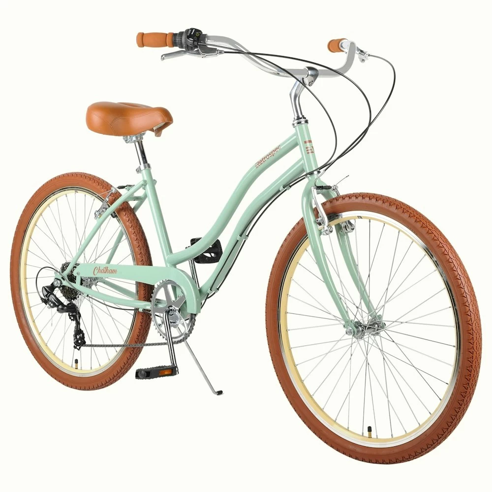 Retrospec Chatham Beach Cruiser Step-Thru 7-Speed 26" - Matcha Green 2022 4 Retrospec Chatham Beach Cruiser Step-Thru 7-Speed 26" - Matcha Green 2022 - Image 2
