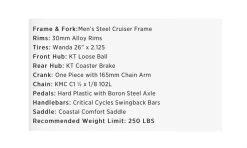 Retrospec Chatham Beach Cruiser 1-Speed 26" - Matte Graphite/Beige 2021 -Cycling Gear Shop GotZcWqriRfGXpzxH 0M7Itq0