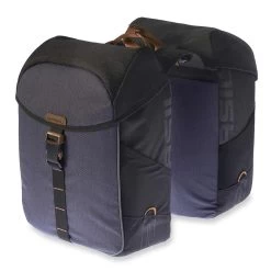 Pack Of 2 Basil Miles Double Pannier Bag Black 13.4x7.5x17` UBS / Straps