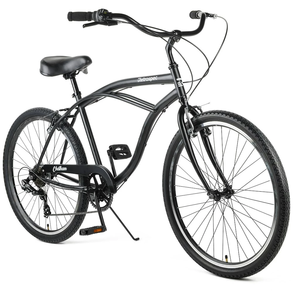 Retrospec Chatham Beach Cruiser 7-Speed 26" - Matte Black 2022 4 Retrospec Chatham Beach Cruiser 7-Speed 26" - Matte Black 2022 - Image 2