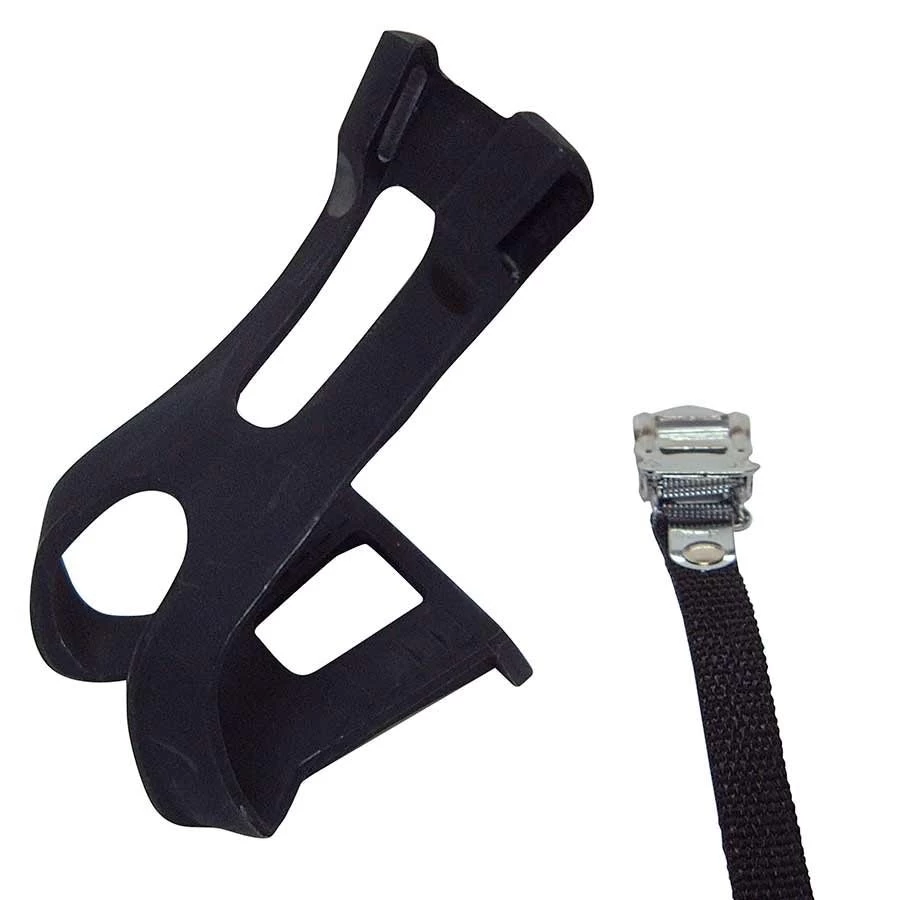 Evo, Double Toe-clips, Nylon Straps, Black, Large 3 Evo, Double Toe-clips, Nylon Straps, Black, Large