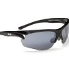 Optic Nerve Gridlock Sunglasses, Shiny Black, Smoke/Copper/Clear