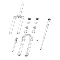 RockShox Lower Leg For ZEB Diffusion Blk, 27.5", 11.4018.091.035 2022