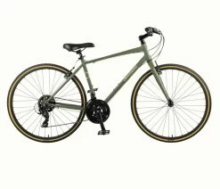 Retrospec Atlas Comfort Hybrid Bike - Matte Forest Green 2022